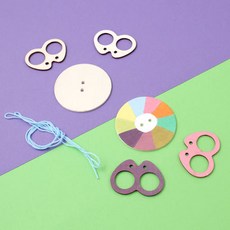 나무 끈팽이 만들기 (원형), 5개