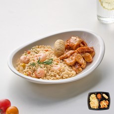 굿스푼 다이어트 새우볶음밥 숯불양념치킨 225g 4팩 순살 치밥 닭가슴살 미니후랑크 비엔나 소세지 간편 탄단지 직장인 일주일 식단 편의점 도시락, 새우볶음밥&숯불양념치킨 4팩, 4개