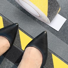 논슬립 15M 계단미끄럼방지패드 논슬립테이프 논스립시공 스티커, E2-논슬립 15M 옐로우블랙, 1개