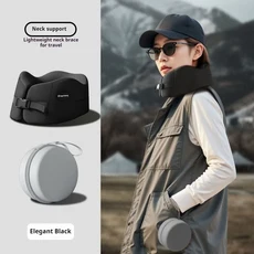 휴대용 여행 U형 베개 기억면 슬로우 리턴 u형 베개 목베개 자동차 비행기 여행 쿠션, F16 - 전면 - 오리지널 숲, 1개