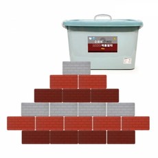 소프트 그레이 브라운 벽돌블럭 42p 쌓기놀이, 1개
