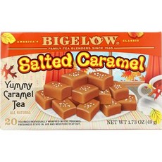 빅엘로우 솔티드 카라멜 블랙 티 18 티백 - 44.2그램 (2 Bigelow Salted Caramel Black Tea 18 Bags - 1.56 Ounce (Pack of 2