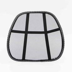 메쉬 등받이 허리쿠션 블랙 차량용허리쿠션 자동차허리쿠션, 빠른배송