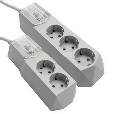 아이정 국산 4000W 고용량 멀티탭 에어컨 건조기, 3m, 배선차단 3구 그레이, 1개