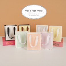 고급 선물 답례품 미니 쇼핑백, 블랙&화이트