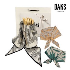 백화점 닥스 DAKS 정품 선분할패턴 캐시미어울스카프 FKO019O 선물용