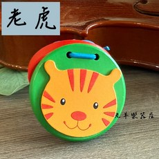 老羊樂器店 新款 木製動物響板 奧福樂器, 1個, 老虎