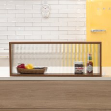 핀란디아 로엔 주방 유리 파티션 칸막이, 월넛