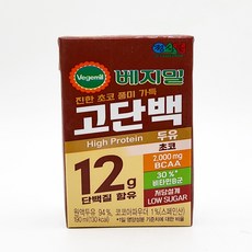 정식품 베지밀 고단백 두유 초코, 190ml, 24개