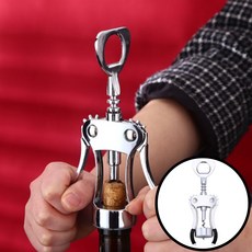 빈시엔 와인 오프너 코르크 따개, 실버, 1개