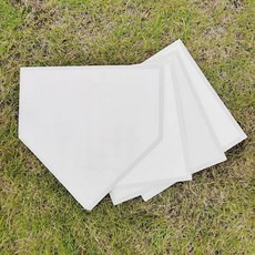 야구 플레이트 베이스 마운드패드 미끄럼방지 베이스세트, 홈 플레이트(오프화이트), 1개