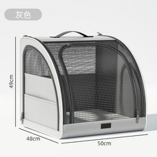 車載寵物沙發, 灰色-狗狗車用窩(適用30斤內), 灰色, 狗狗車用窩