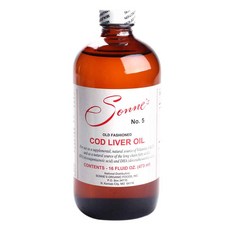 SONNE`S ORGANIC FOODS INC 魚肝油, 1罐, 473ml
