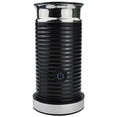 喜奈而 奶泡機 全自動 家用冷熱電動打奶泡器 拿鐵拉花發泡機【快速出貨】, 黑色