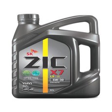 SK오일 엔진오일 디젤 ZIC X7 LS 5W 30 용량 1EA 827 0669, 1개