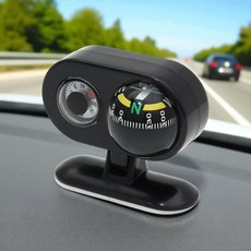 대시보드 나침반 온도계 오프로드 차량용 접착식 부착형 방향 확인 자동차 인테리어 소품