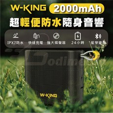 W-KING D2 隨身音響 藍芽喇叭 防水喇叭 FM TF AUX連接, 1個, D2 超值2入組