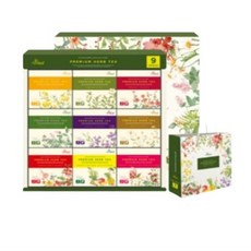 아름드레 유기농 삼각티백 허브차 선물세트 + 쇼핑백, 9종, 1세트
