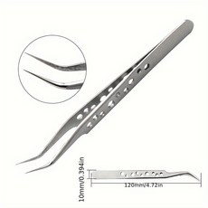 30cm 길이의 스테인레스 스틸 핀셋 두꺼운 직선 및 팁 요리 정원 가꾸기에 적합한 미끄럼 방지 도구, 01 실버, 01 날카로운 포인트