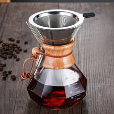 SoBuy 다이아몬드형 핸드드립 커피포트 세트, 포트 + 스트레이너, 1세트, 800ml 포트 + 스트레이너, 1세트, 800ml