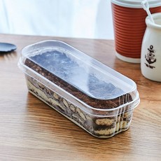 투명 롱타입 돔형 티라미스 보틀 케이크 용기 PET 케이스 300ml, 1개