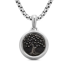 데이비드율만 트리 오브 라이프 스털링 실버 애뮬릿 22.8mm