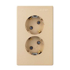 진흥전기 JINHEUNG V시리즈 브라운 2구 콘센트, 1개