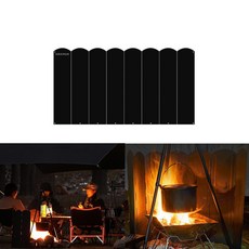 캠핑 스토브 스크린 바람막이 불멍 화목난로 HM스토브스크린, 60cm블랙