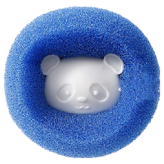 海綿洗衣球 防纏繞清潔球 洗衣機除毛球 吸毛洗衣球 護洗球 洗衣機清潔球 防纏繞球 清潔球 魔力海綿, 藍, 1個