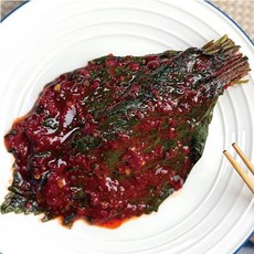 또밥찬 (햇)생깻잎무침 3개월만 생산하는 제철 별미 양념깻잎, 1kg, 2개