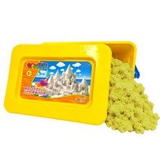 촉촉이 모래놀이 대용량 단품, 1개, 3700g, 옐로우