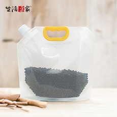 生活采家 雜糧保鮮密封袋 5入裝 加厚 可自立 大口徑 手提便攜 2.5L, 5, 1個