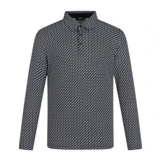 팬텀 봄 남성 로고 패턴 카라 긴팔티셔츠 211F1TO201