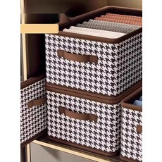 [TEST] 원룸 슬라이딩 옷장 정리 패브릭 수납함 하운드투스, 1. 1개 대형