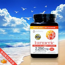 代購 美國好市多 youtheory 薑黃 Turmeric 2250 mg 210素食膠囊, 1個