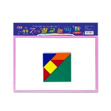 포비월드 자석칠교놀이 세트/칠교 10x10cm 보드판 30x20cm