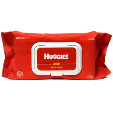 하기스 아기물티슈 캡형, 65g, 72매, 3개