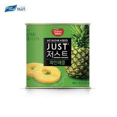동원 저스트 노슈가 파인애플 통조림, 425g, 6개