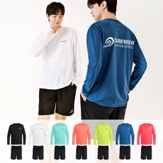 서프라이더 남녀 루즈핏래쉬가드 상의+하의 2종세트 / 7컬러 7COLOR 루즈핏 비치웨어 빅사이즈 SURFRIDER