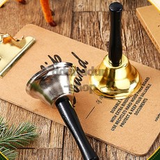 두루픽 클래식 핸드벨 터치벨, 75mm 금색, 1개