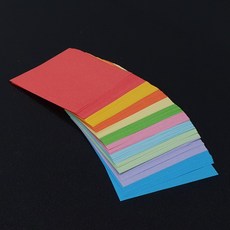 마루오피스_ 종이학 컬러 무지 학종이 10cm 미니색종이 종이접기, 1개, 10가지 컬러