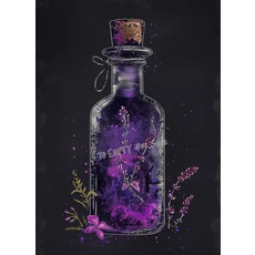 연금술 실험실 마녀 연금술 실험실 골동품 요술 Fairycore 마법의 물약 포스터 캔버스 회화 벽 그림 홈 장, [04] 40X50cm Unframed, 04 40X50cm Unframed, 1개