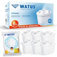 WATUS 필터 독일제 (브리타 정수기 맥스트라 필터 호환) 6개입, 6개, Watus_Promax_6X