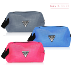 베이직 엘르 망사 파우치 수영가방 비치백 BET-SC02 2952927, 블루_BET-SC02B00