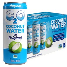 C2O - Coconut Water The Original Flavor (15 Pack) - Made with Fresh Coconut Water - Plant Based