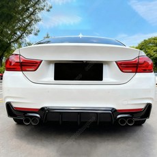 BMW F32 F33 F36 M 스포츠 리어 범퍼 디퓨저 키트 14-20 호환, 유광 블랙 4