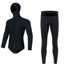 潛鯨 防寒衣 3mm防寒衣 2mm防寒褲 布面防寒衣 水肺 自由潛水 潛水 衝浪 漁獵, 上衣+褲子,S