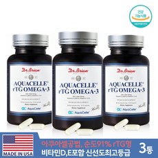 닥터브라이언 아쿠아셀 알티지 오메가-3 54g, 3개, 60정