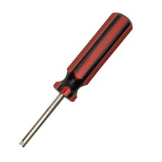 美式氣嘴芯起子工具（紅黑紋 長版）氣嘴閥拆裝工具 自行車機車汽車皆可用, 1個
