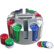 撲克牌籌碼收納座 賭場風格 桌面遊戲配件, 多色, 1個